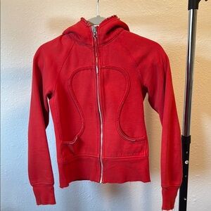 Lululemon Athletica Red Sporty Sweatshirt